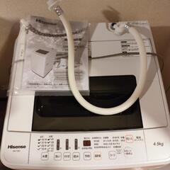 【ネット決済】Hisense　洗濯機　4.5kg（取りに来ていた...