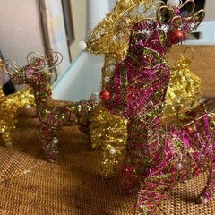 クリスマスの飾り　トナカイ4点セット