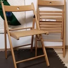 【12/28迄】IKEA折り畳み椅子TERJE 2脚セット