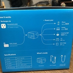 Anker434wh、120600m A。アンカーポータブル電源。箱あり。