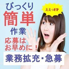 急募／かなり簡単【バーコード読み込むだけ】誰でもできる♪好きな時...