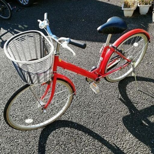 24インチ 自転車 女の子用 赤 オートライト そう 茂原の自転車の中古あげます 譲ります ジモティーで不用品の処分