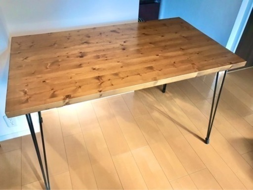 幅1 ダイニングテーブル 単品 異素材mix スチール脚 Atmk 伊丹の家電の中古あげます 譲ります ジモティーで不用品の処分