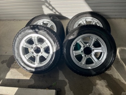 キラーフィールド16インチ7j-＋26　自家塗装品！ハイエース WEDSキーラーフィールド 16×7J+26 希少ブラックメッキ 4本
