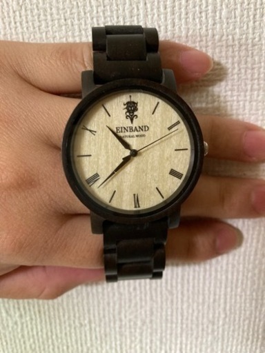 【美品】☆EINBAND  木製腕時計 40mm☆