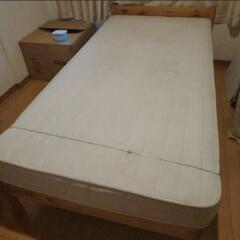 IKEAシングルベッド　フレーム+マットレス