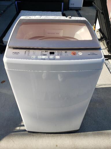 アクア/AQUA 全自動洗濯機 7.0kg AQW-GV70G 2018年 3Dパワフル洗浄＆スクラブドラム ワイドガラストップ \n\n