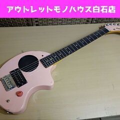 ジャンク FERNANDES ZO-3 ピンク アンプ内蔵エレキ...