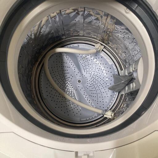 472 送料設置無料    SHARPプラズマクラスター 可愛いピンク 乾燥機能付き洗濯機