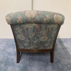 469 送料設置無料    高級家具【カリモク】アンティーク1Pソファー