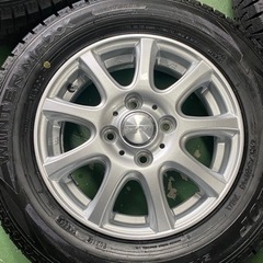 【バリ山】アルミ付きスタッドレスタイヤ　145/80R13