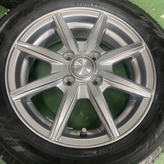 【バリ山】アルミ付きスタッドレスタイヤ　165/65R14