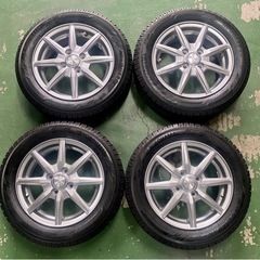 【バリ山】アルミ付きスタッドレスタイヤ　165/65R14