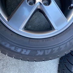 ■極美品■ Salvatore Ferragamo フェラガモ ヴァラリボン キャンバス カチューシャ ヘアアクセサリー レディース ボルドー系 FR5539-スタッドレスタイヤ&アルミホイール　非金属チェーンと純正ナット付き　ノア　ヴォクシーなどに