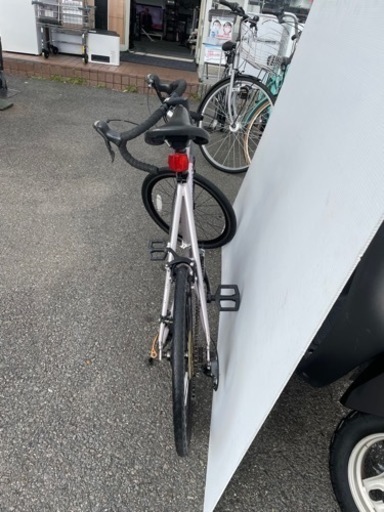 ロードバイク ミニベロ シルバー 16段変速