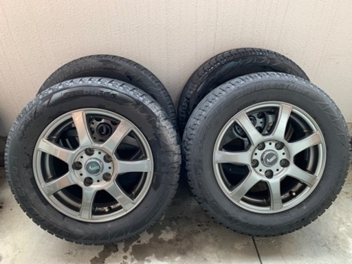 お話し中）中古 アルミホイール 15×6J +43 PCD114.3 タイヤ付き