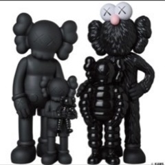 【ネット決済・配送可】KAWS FAMILY BLACK