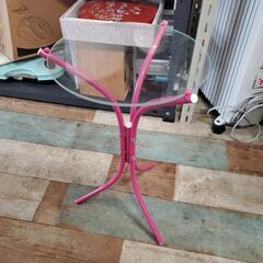 かわいいピンク色 コーヒーテーブル 直径30㎝高さ46㎝