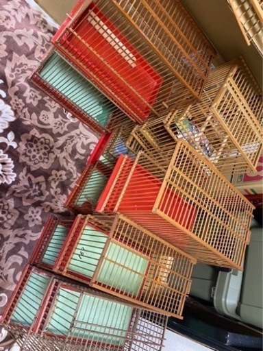 鳥かご、餌ばち、竹.木製ぜんぶひっくるめてお願いします