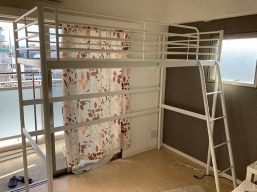 Ikea ロフトベッド Sverta ホワイト ゆみ 大阪のベッド ロフトベッド の中古あげます 譲ります ジモティーで不用品の処分