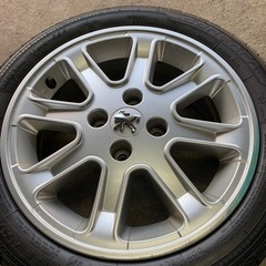 プジョー純正ホイール スタッドレス付き