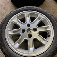 プジョー純正ホイール スタッドレス付き