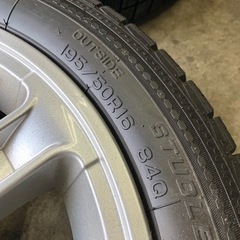 プジョー純正ホイール スタッドレス付き