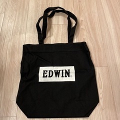 【EDWIN】エコバック　トートバッグ　黒　間も無く終了とさせて...