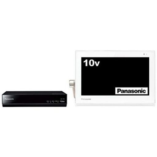【引き取り可能な方限定】パナソニック 10v型 液晶 テレビ プライベート・ビエラ UN-10T5-W HDDレコーダー付 2015年モデル