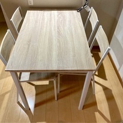 【ネット決済】【北欧風】テーブル＆椅子セット/おしゃれカフェ写真...