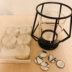 今週【美品】IKEA 人気 ランプ お得なキャンドル＋電池付