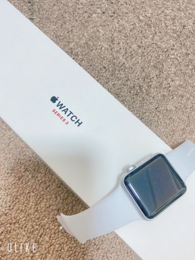 Apple Watch Series 3GPSモデル  mmシルバーアルミニウムケースと