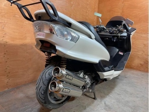 ★お支払総額 4.8万円★ ヤマハ マジェスティ250 SG03J 社外マフラー！社外ハンドル！ リアサス！ 激安マジェスティ！ 通勤通学に！カスタムベースにも♪ 関東圏内即日配送可能です！ ☆お支払総額 4.8万円☆ ヤマハ マジェスティ250 SG03J 社外マフラー