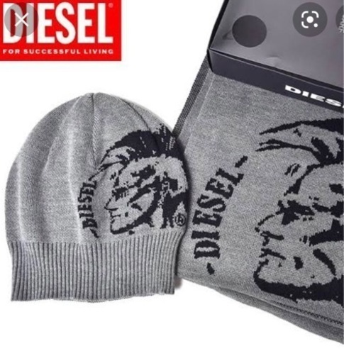 DIESEL ニット帽　マフラーセット