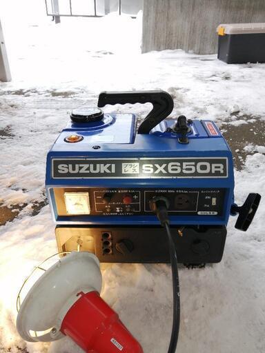 発電機スズキ SUZUKI　混合ガソリン　エンジン小型発電機　SX650R　ポータブル　持ち運び　アウトドア　キャンプ　釣り