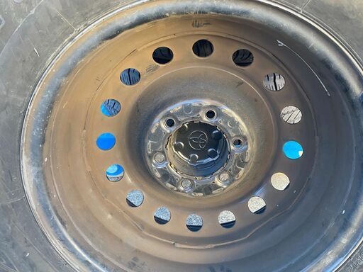 無骨な鉄ホイール トヨタ FJクルーザー 純正鉄ホイール＆タイヤ4本