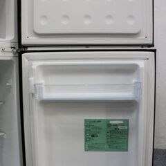 レトロ調2ドア冷凍冷蔵庫 ブラック 85L バーハンドル SP-RT85L2-BK 