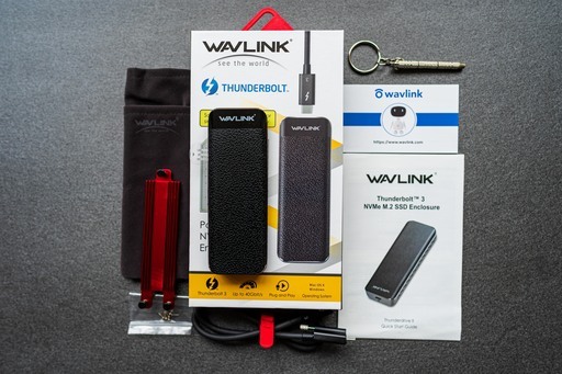 M1 iMacで使用 美品 WAVLINK Thunderbolt 3 M.2 NVMe SSD ポータブル外付ケース UTE02
