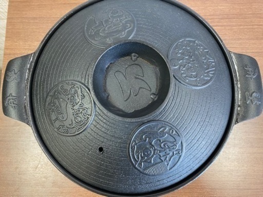 【愛品館江戸川店】岩鋳 南部鉄器 肉の万世 しゃぶしゃぶ鍋 ID103-018809-007