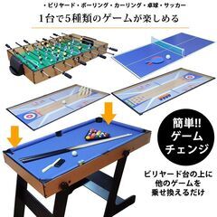 引き取り可能：5種類 ゲームテーブル テーブルサッカー ビリヤード