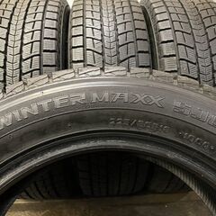 DUNLOP WINTER MAXX SJ8 225/60R18 18インチ スタッドレス 4本 バリ溝 レクサスNX エクストレイル エスクード等　(VTE471)クレジットカード QRコード決済可能