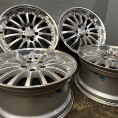 A.C.S LEASING レアシング 社外ホイール 18インチ 4本 8.5J5HPCD114.3+35 ビックキャリパー対応 セルシオ クラウン等　(VHG256)クレジットカード QRコード決済可能