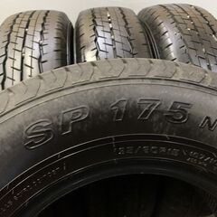 走行短め DUNLOP SP175N 195/80R15 107/105N LT 15インチ 夏タイヤ 4本 2021年製 ハイエース キャラバン等　(MTM131)クレジットカード QRコード決済可能