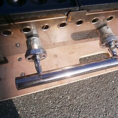 ☆中古品 たこ焼き　LPガス たこ焼き器 38㎜ 28穴ｘ3連 595ｘ358ｘ190㎜ 動作問題なし 屋台 厨房☆