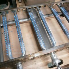 ☆中古品 たこ焼き　LPガス たこ焼き器 38㎜ 28穴ｘ3連 595ｘ358ｘ190㎜ 動作問題なし 屋台 厨房☆