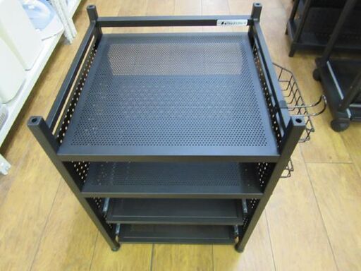 バウヒュッテ ゲーム機収納ラック 下段2段スライド式 ブラック 黒 BHS-380G-BK キャスターなし Bauhutte 札幌 厚別店