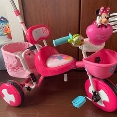 【ネット決済】三輪車 女の子 ミニーちゃん