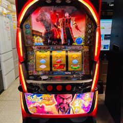 【送料込】パチスロ　実機　花の慶次　天に愛されし漢　オートプレイ　引取可能　埼玉 戦国パチスロ 花の慶次～天に愛されし漢～ 秀吉パネル スロット実機