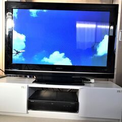 ◆42インチテレビ＋ブルーレイレコーダー＋テレビ台セット◆取りに...