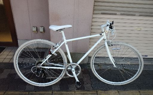 amadana[アマダナ]700c クロスバイク クロモリ/7speeds/ツヤケシホワイト